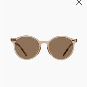 Quince Brixton Polarized Acetate Sunglasses  Clear Taupe with Brown lens